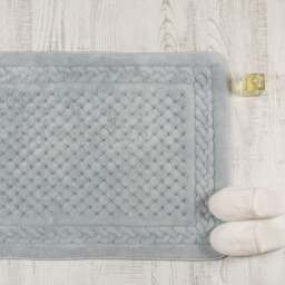 Rackhams Lace Luxurious Cotton Bath Mat - Dusty Pink - thumbnail 4