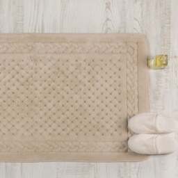 Rackhams Lace Luxurious Cotton Bath Mat - Dusty Pink - thumbnail 5