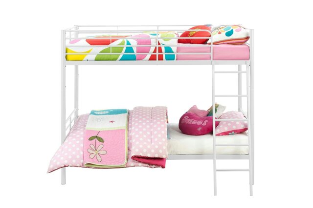 Rackhams Bunk Bed Convertible Metal White - Single - image 1