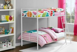 Rackhams Bunk Bed Convertible Metal White - Single - thumbnail 3