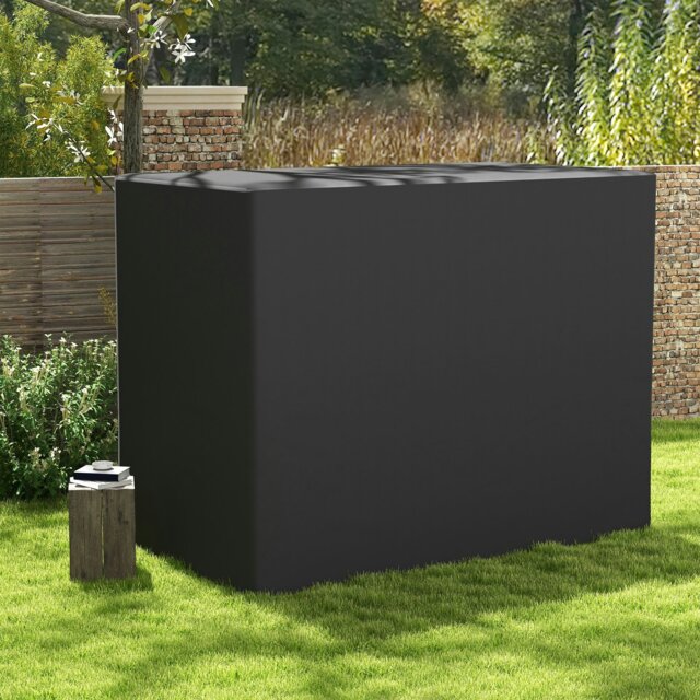 Rackhams 240x133cm 3-Seat Outdoor Garden Swing Chair Cover Water UV Resistant - Dark Grey - Oxford Fabric - 240cm x 133cm x 185cm - image 1
