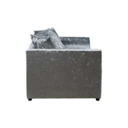 Rackhams Dylan Crushed Velvet 3+2 Seater Fabric Sofa in Silver - 3 Seater & 2 Seater Set - thumbnail 6
