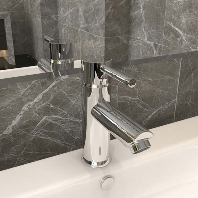 Rackhams Bathroom Basin Faucet Chromed Finish 130x176 mm - image 1