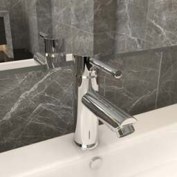 Rackhams Bathroom Basin Faucet Chromed Finish 130x176 mm - thumbnail 1