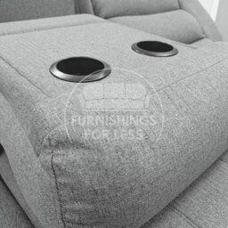 Rackhams Manhattan Full Fabric Reclining 5 Seater Corner Sofa - Grey - thumbnail 6