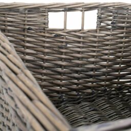 Rackhams Jumbo Antique Wash Wicker Storage Basket - Antique Wash - thumbnail 5
