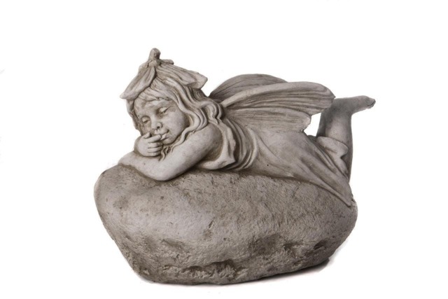Rackhams Lying Fairy on Rock Garden Ornament - image 1