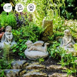 Rackhams Lying Fairy on Rock Garden Ornament - thumbnail 2