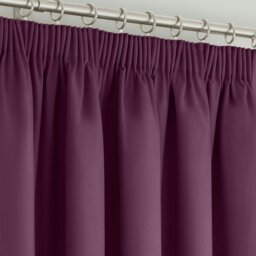 Rackhams Manhattan Pencil Pleat Blackout Curtains - 112cm x 137cm - Fuchsia - thumbnail 5