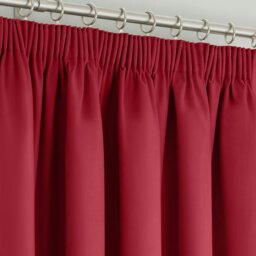 Rackhams Manhattan Pencil Pleat Blackout Curtains - 112cm x 137cm - Fuchsia - thumbnail 2