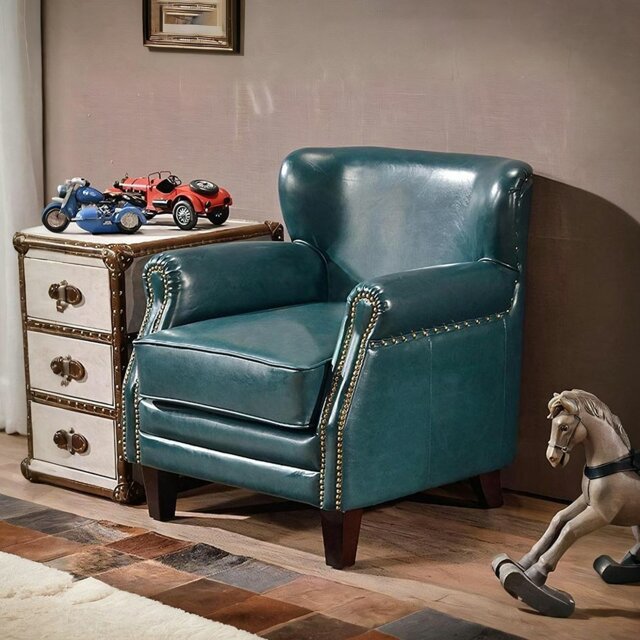 Rackhams U8 Vintage Armchair, Loft Style - Green - image 1