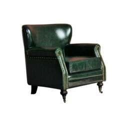 Rackhams U8 Vintage Armchair, Loft Style - Green - thumbnail 2