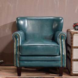 Rackhams U8 Vintage Armchair, Loft Style - Green - thumbnail 4