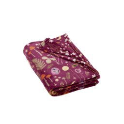 Rackhams Enchanted Twilight Animals Cosy Fleece Blanket Throw Forest Plum - 130 x 170 cm - Plum - thumbnail 4