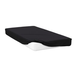 Rackhams 200 Thread Count Egyptian Cotton Fitted Sheet - Black - Black - Single - 100% Egyptian Cotton - thumbnail 2
