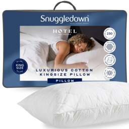 Rackhams Hotel Luxury Cotton Quilted Kingsize Pillow - 2 Pack - thumbnail 2
