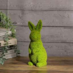 Rackhams Moss Standing Bunny Rabbit Easter Garden Home Decoration