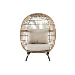 Rackhams Simera Rattan Garden Ball Chair with Stand, Indoor/ Outdoor Furniture - thumbnail 2