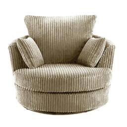 Rackhams Amalfi Sofa Range - Cloud Cream - Swivel Chair - thumbnail 1