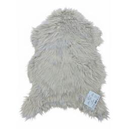 Rackhams Luxury Faux Rabbit Fur Rug Light Grey - Light Grey