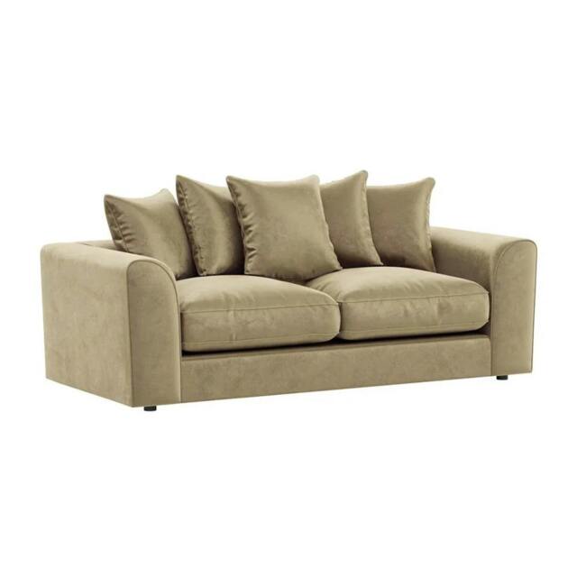 Rackhams Gavelle Living Room Furniture Range - 3 Seater - Plush Mink - image 1