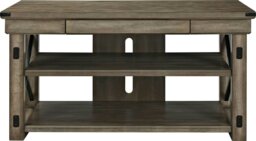 Rackhams WILDWOOD WOOD VENEER TV STAND 50 RUSTIC GREY - Grey - thumbnail 1