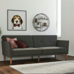 Rackhams Regal 3-Seater Sofa Bed Fabric Grey - Grey - thumbnail 5