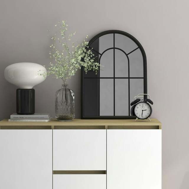 Rackhams Mirror Black 60x45 cm Iron for Indoor Use - image 1