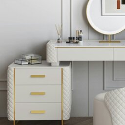 Rackhams Devorit Dressing Table, White - Option 2 ( With 50cm Chest of Drawers ) - No Stool - thumbnail 5