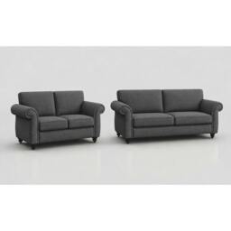 Rackhams Mayfair 3+2 Full Back Sofa Set - Beige - thumbnail 2