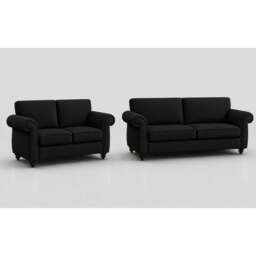 Rackhams Mayfair 3+2 Full Back Sofa Set - Beige - thumbnail 5
