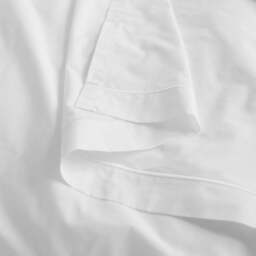 Rackhams White 200 Thread Count Egyptian Cotton Flat Sheet - Double - thumbnail 3