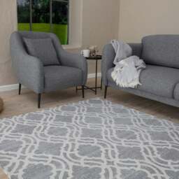 Rackhams Washable Rug Carina Grey - 6901G - 80X150 cm - thumbnail 6