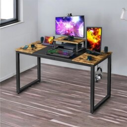 Rackhams Industrial Writing Desk With Moveable Monitor Mount - thumbnail 3