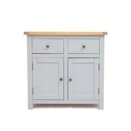 Rackhams Argenta Light Grey 2 Drawer 2 Door Sideboard Brass Knob - Light Grey