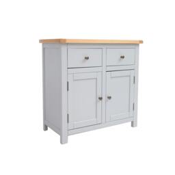 Rackhams Argenta Light Grey 2 Drawer 2 Door Sideboard Brass Knob - Light Grey - thumbnail 3