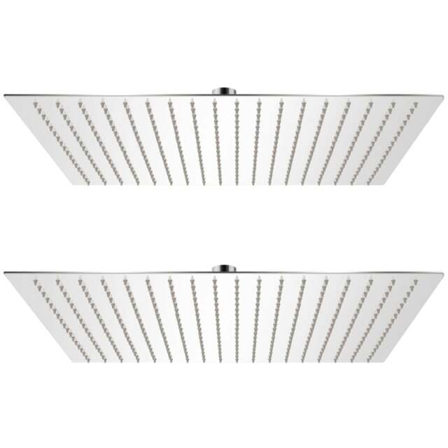 Rackhams Rain Shower Head 2 pcs Stainless Steel 50x50 cm