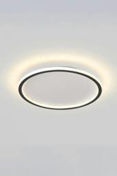 Rackhams Modern LED Circular Ceiling Light - Black - One Size - thumbnail 2