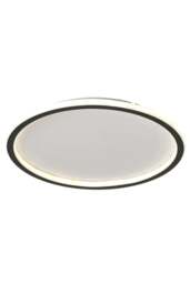 Rackhams Modern LED Circular Ceiling Light - Black - One Size - thumbnail 4