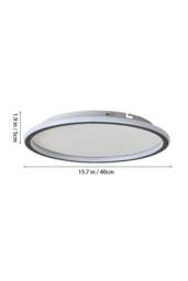 Rackhams Modern LED Circular Ceiling Light - Black - One Size - thumbnail 5