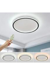 Rackhams Modern LED Circular Ceiling Light - Black - One Size - thumbnail 3