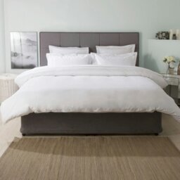 Rackhams Ultralux 1000 Thread Count Duvet Cover - White - Double - White - 56% Cotton/44% Polyester - thumbnail 3