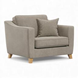Rackhams The Elton Snuggle Chair - Stone - thumbnail 2