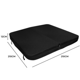 Rackhams 2.1m Hot Tub Spa Cover – Black