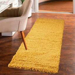 Rackhams Shaggy Rug - Ochre - 60cm x 110cm (2ft x 3.5ft) - thumbnail 3