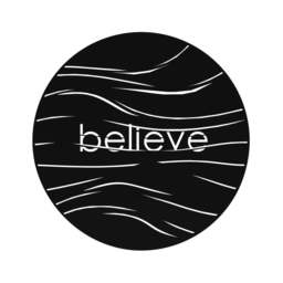Rackhams Believe Modern Metal Wall Art Home Decorative Ornament, Black - Metal - Black - thumbnail 2