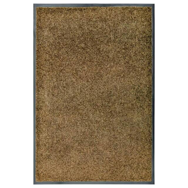 Rackhams Doormat Washable Brown 60x90 cm - image 1