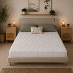 Rackhams Cooltouch Maximum Essentials 18 cm Deep Spring Mattress - White - 1 - 4ft Small Double Mattress (120cm x 190cm) - thumbnail 5
