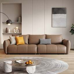 Rackhams Levi Italia Two Seater, Three Seater, Four Seater Sofa, Brown - Others (Leathaire) - Single Seater - thumbnail 2