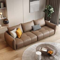 Rackhams Levi Italia Two Seater, Three Seater, Four Seater Sofa, Brown - Others (Leathaire) - Single Seater - thumbnail 3